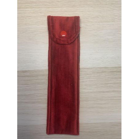 Pochette alimentaire en velour rouge