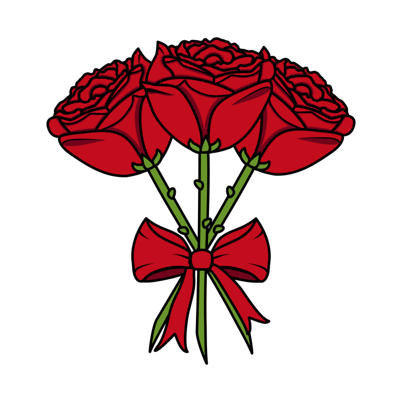 Illustration de trois Roses 🌹🌹🌹 Rouges Illustration de trois Roses 🌹🌹🌹 Rouges