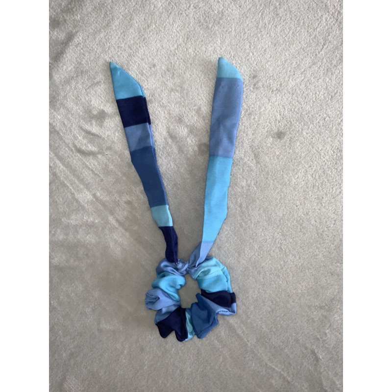 Chouchou Bunny (avec oreilles) Rayé Bleu