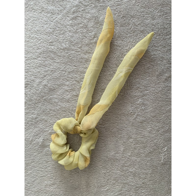 Chouchou Bunny (avec oreilles) Transparent Vert et Jaune