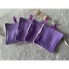 Photo du lot de 4 cotons lavables violet etalé