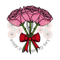 Illustration de trois Roses 🌹🌹🌹​ Roses