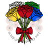 Illustration de bouquet de Roses 💐 Multicolors